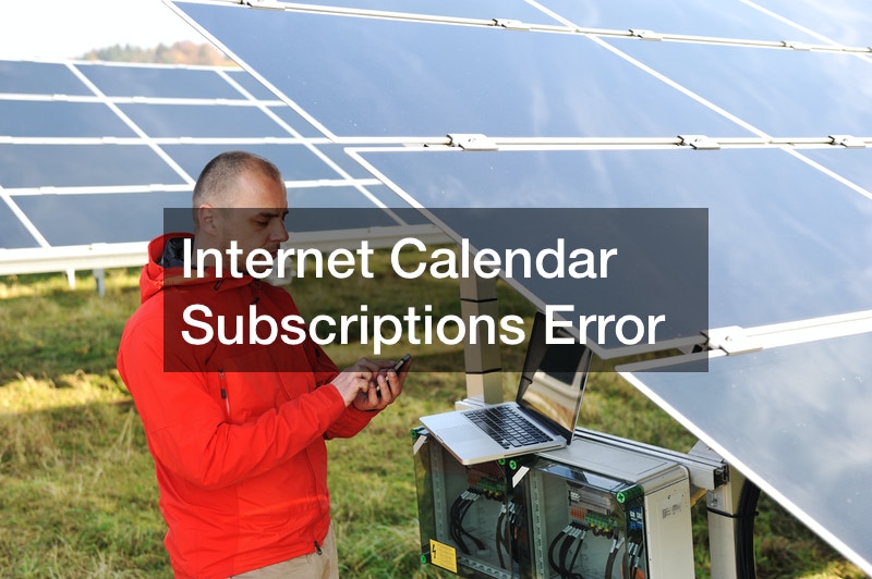 Internet Calendar Subscriptions Error InClue